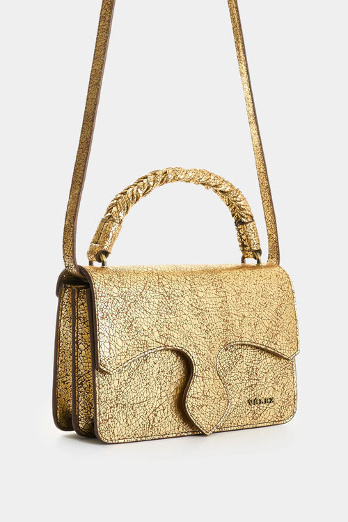 Morral Garniel en cuero folia para mujer