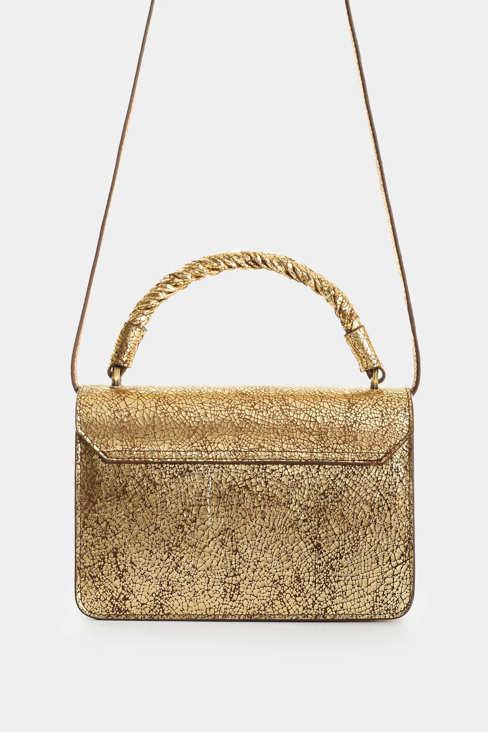 Morral Garniel en cuero folia para mujer
